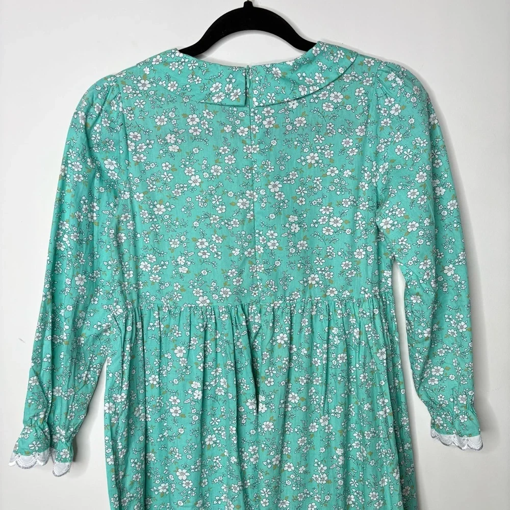 Scarlett Darkness Floral Dress Prairie Cottagecore Girls Dress Size 12 Y Long